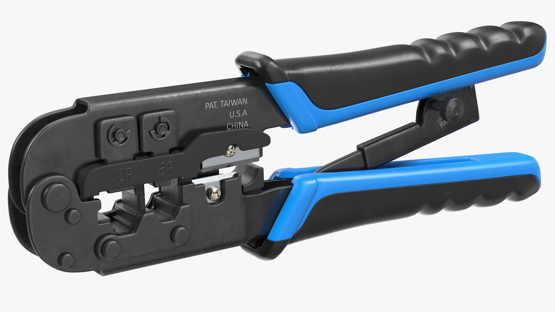 Multifunctional Network RJ45 Crimping Pliers 3D model preview