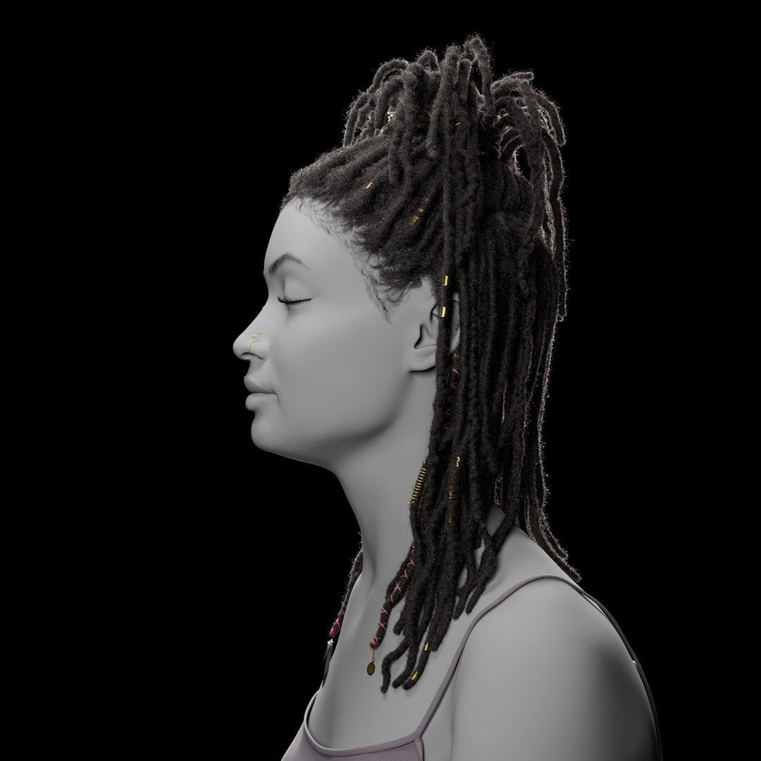 3D Dreadlocks Hair Xgen Model TurboSquid 2134293