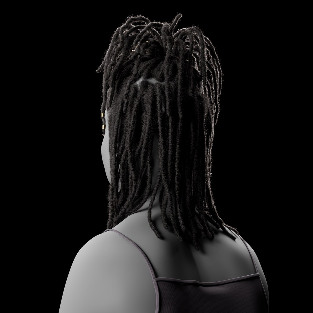 3D Dreadlocks Hair Xgen Model TurboSquid 2134293