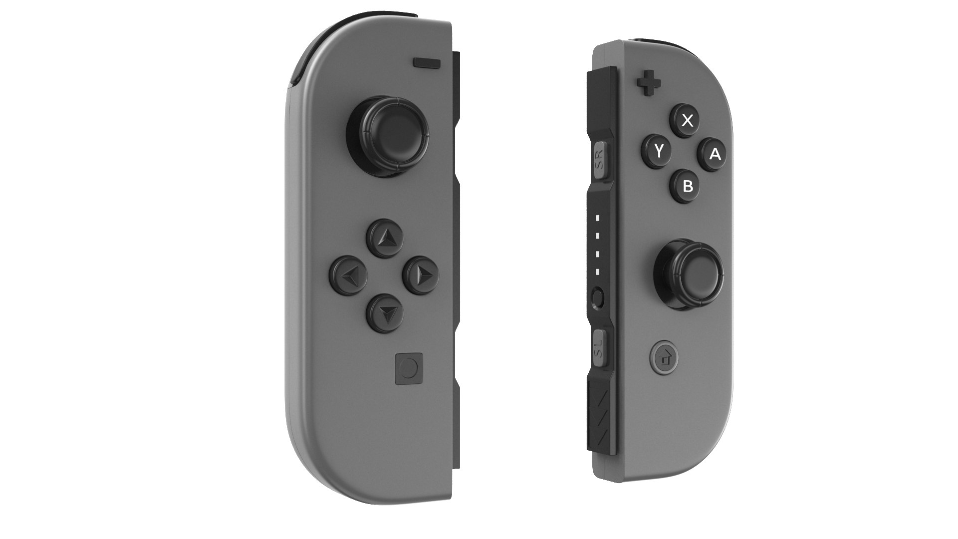 3D Detailed Nintendo Switch Black Controller - TurboSquid 2080970