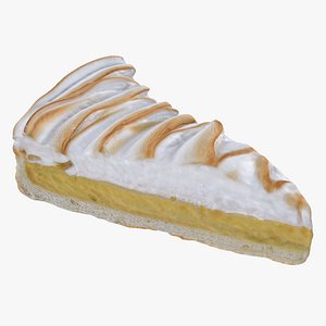 3D Lemon Meringue Tart - 3D Scanned