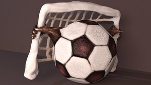 3D ball statuette football