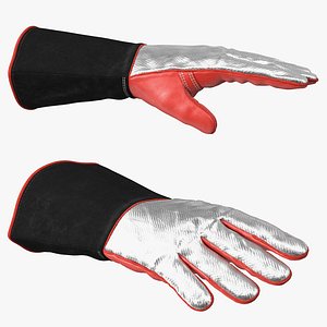 Heat Resistant Welding Gloves Rigged for Maya