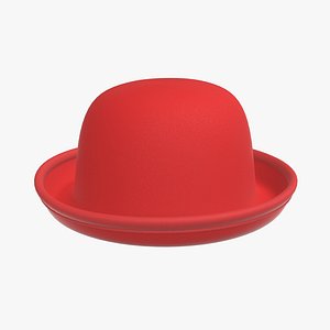 red hat bowler 3D