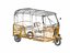 rickshaw three-wheeler samosa 3d model