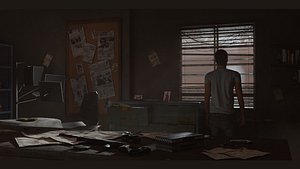 Dilapidated apartment 3D model