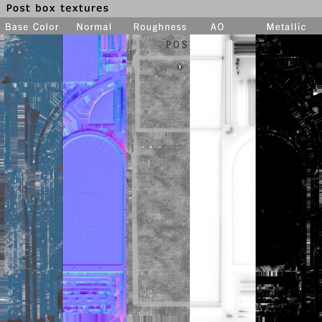 Postboxes boxes 3D model - TurboSquid 1546308