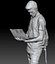 Young man with laptop and classy backpack 198