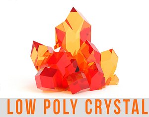 Crystal Emerald Diamond Gemstone Lowpoly