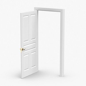 interior-doors---door-4-wide-open 3D model