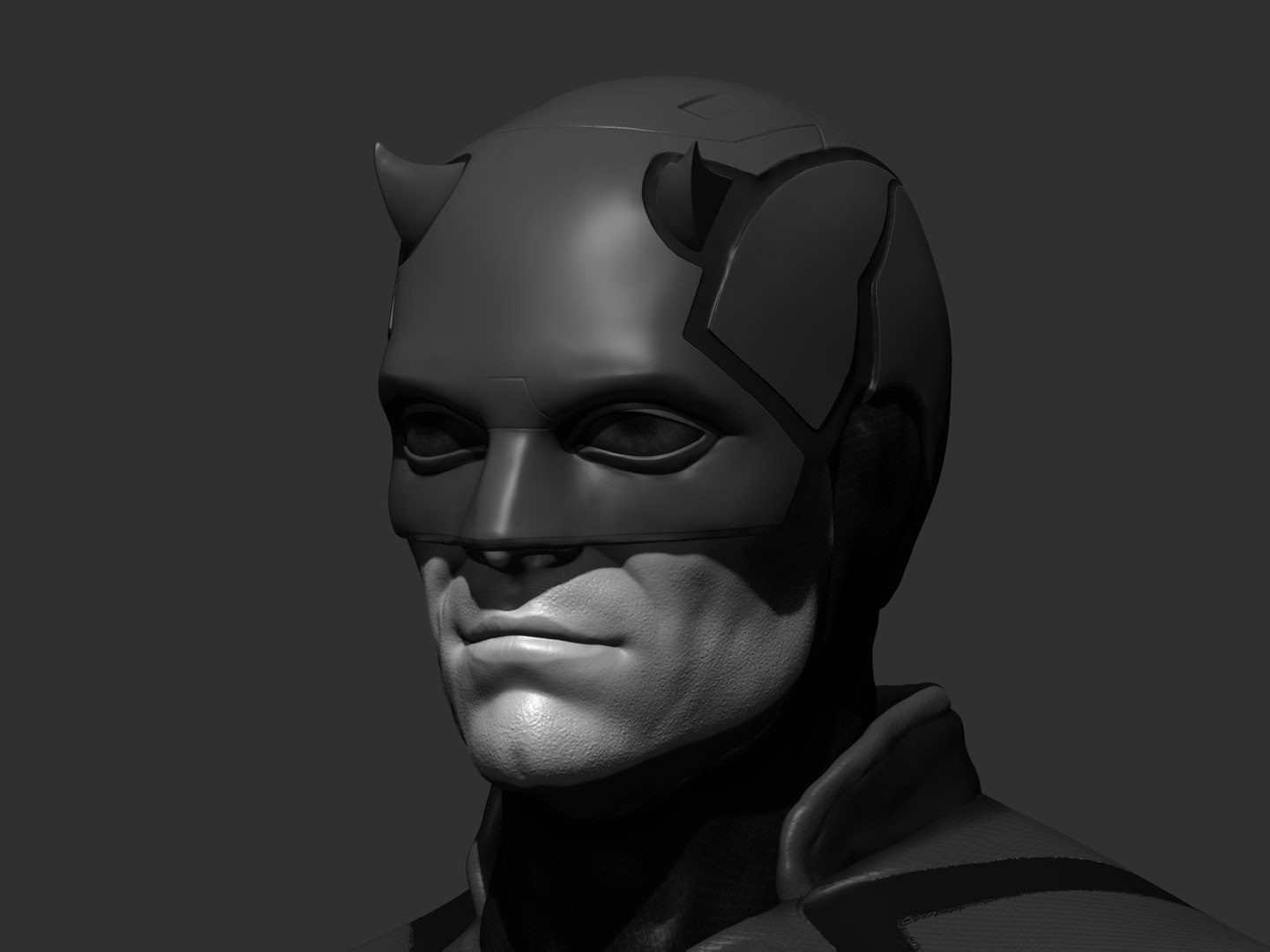 3D Fake Daredevil Bullseye Bust Model - TurboSquid 1427719