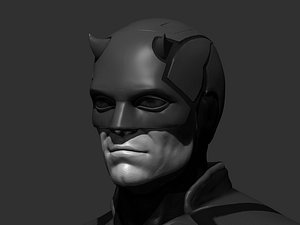 3D fake daredevil bullseye bust model