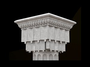 ottoman column 3D
