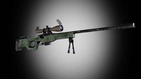 Awp L96A1 PBR Low-poly Game gotowy Model 3D - TurboSquid 1837842