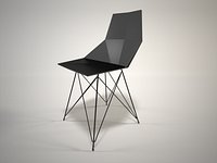 Faz chair steel base by Ramon Esteve