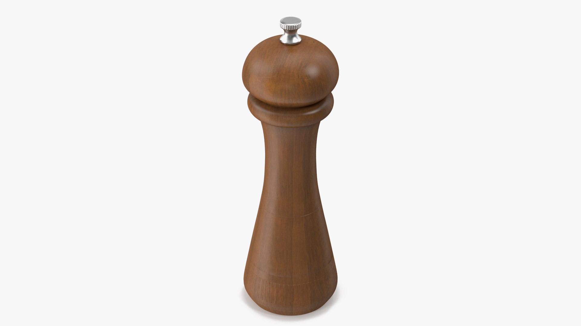 Wooden Pepper or Salt Mill 3D model preview