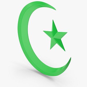 Islamic Moon And Star 3D model