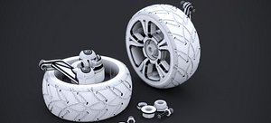 RADIO CONTROL REAR WHEEL SYSTEM 2024 FBX model