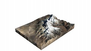 Jomolhari Mountain 3D model
