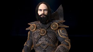 knight rigged animation 3D