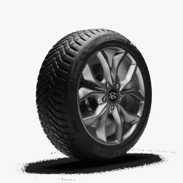 リム付き車ヒュンダイホイール3Dモデル TurboSquid 2146005