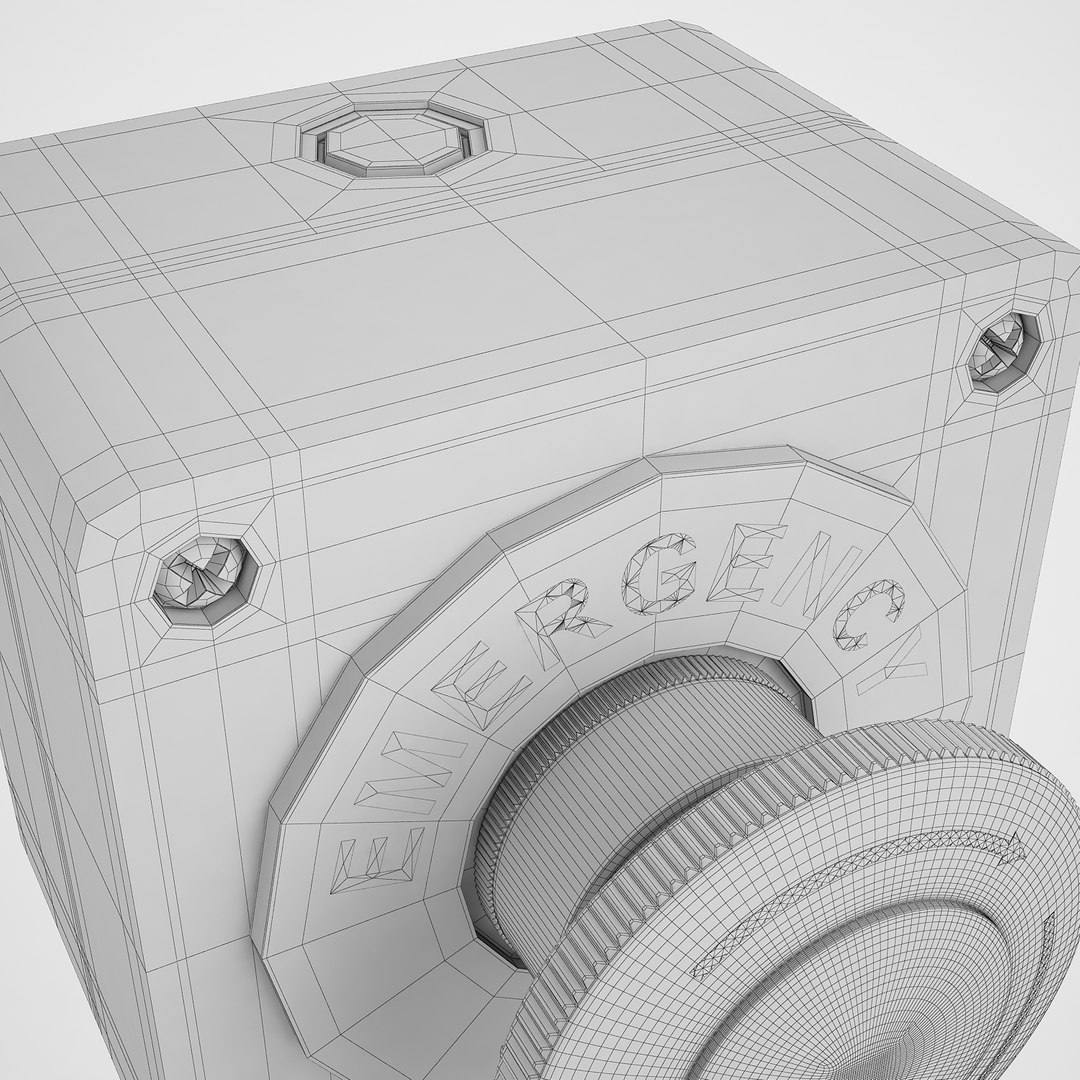 Emergency Stop Button 3D Model - TurboSquid 1266684