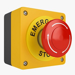 emergency stop button 3D model