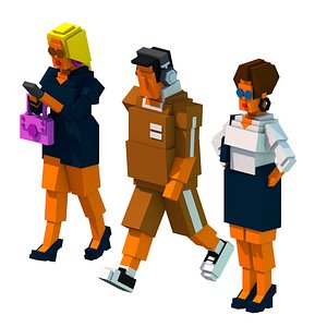 3D Cartoon PEOPLE 03 model