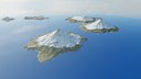 Snowy volcano islands PBR