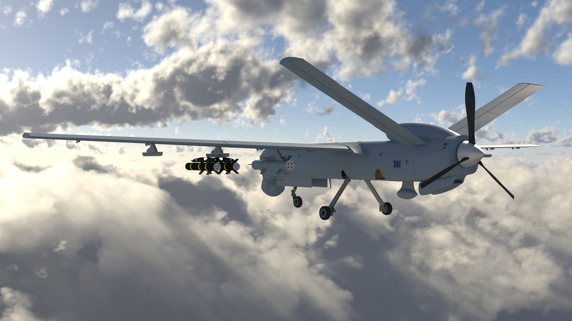 3D IHA UAV ANKAABCI TAI TUSAS