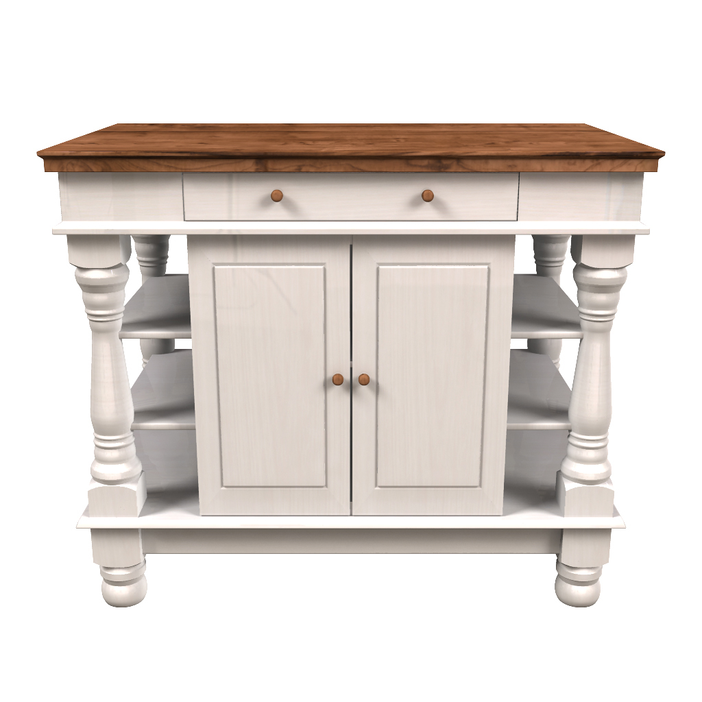 colonial kitchen table 3d max