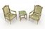 Classic European Style Coffee Table and Armchair 38