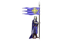 Holy Sepulcher of Jerusalem crusader Infantry 8 models third set 3D model