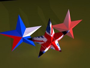 3d christmas trees model