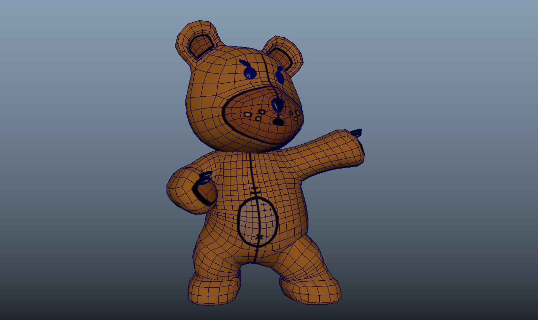 Teddy bear Rigged 3D model https://p.turbosquid.com/ts-thumb/Tr/2Z81tA/1R/ttwireframe/png/1623326737/1920x1080/fit_q87/1ed84b8a8e85287fff159ed9ca3f3755fafc85ee/ttwireframe.jpg