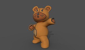 Teddy bear Rigged 3D model