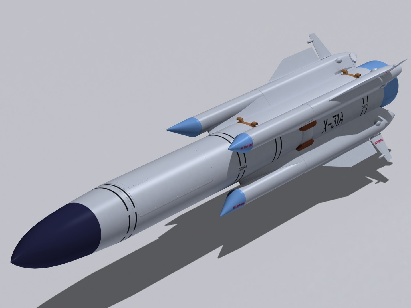 3d Model Kh-31a Missile