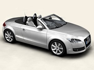 audi tt roadster 3 car 3d model