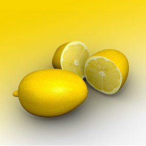 3d simple lemon