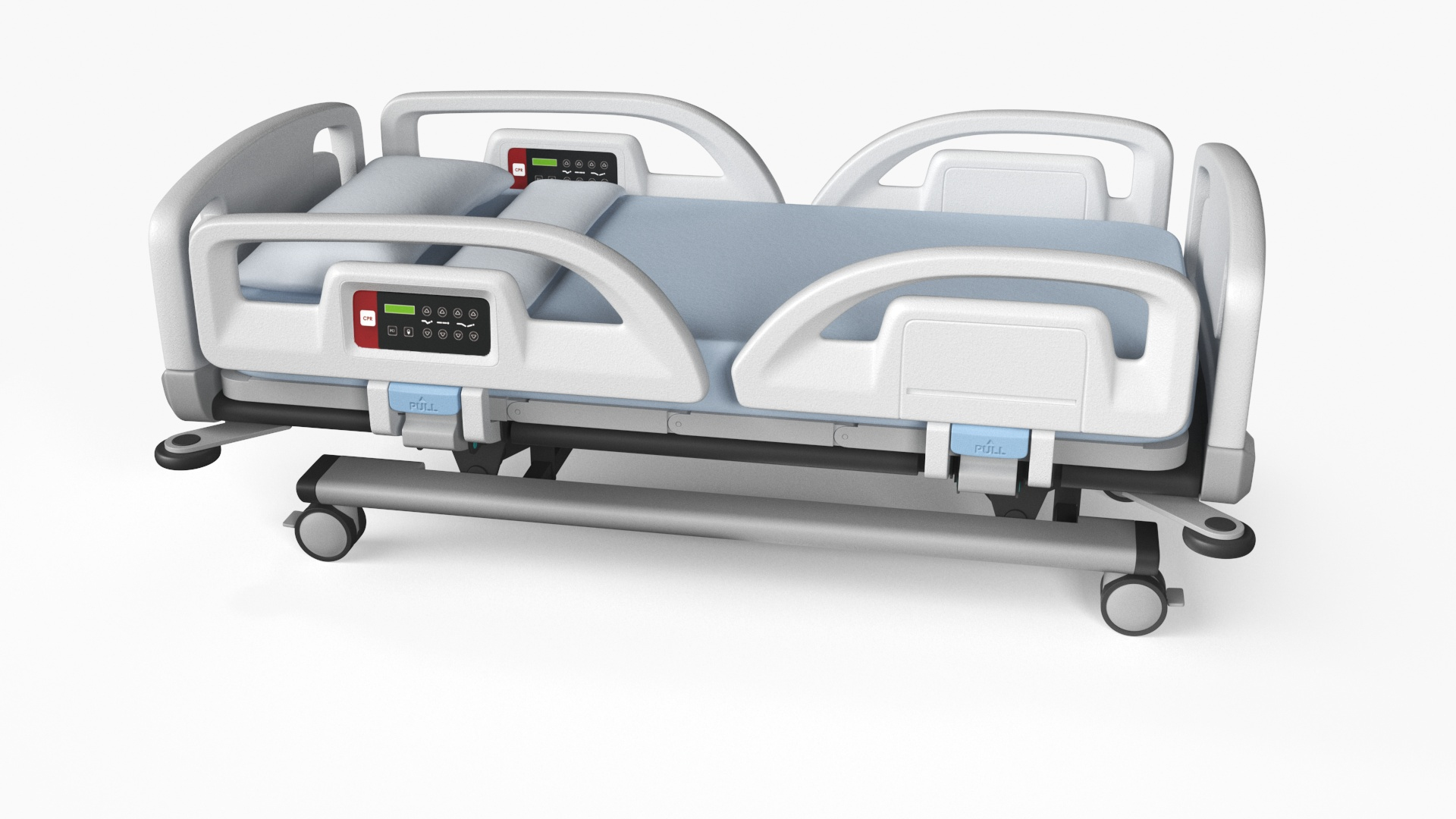 Smart Hospital Bed Off State Rigged For Cinema 4D 3D Model TurboSquid