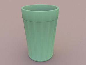 Faceted glassful