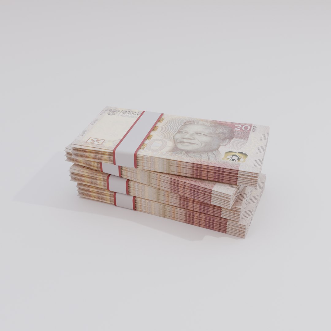 3D 20 South African Rand Currency Model - TurboSquid 2398912