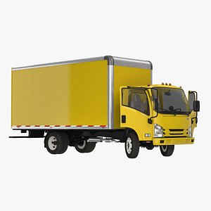 box truck generic rigged 3D model