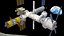 NASAs Lunar Gateway with Orion Docked Left