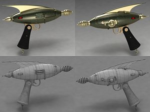 3d model of buck rogers gun