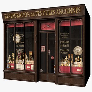 Typical Paris Shop Facade Watchmaker