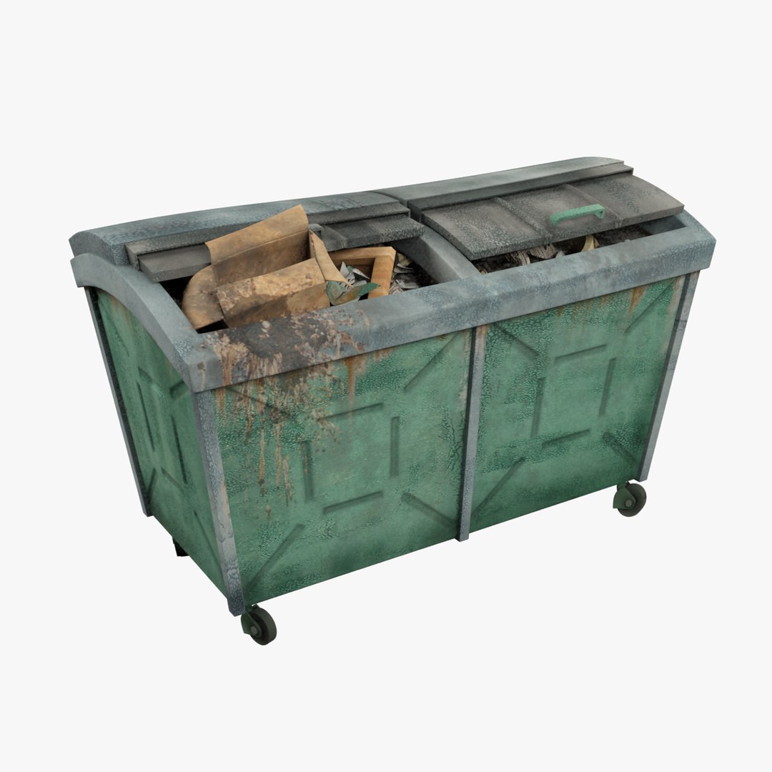 3d Trash Box Model