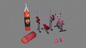 Cartoon sports equipment - Fitness equipment