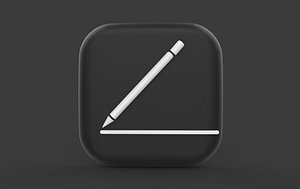 3D note book icon 3D model