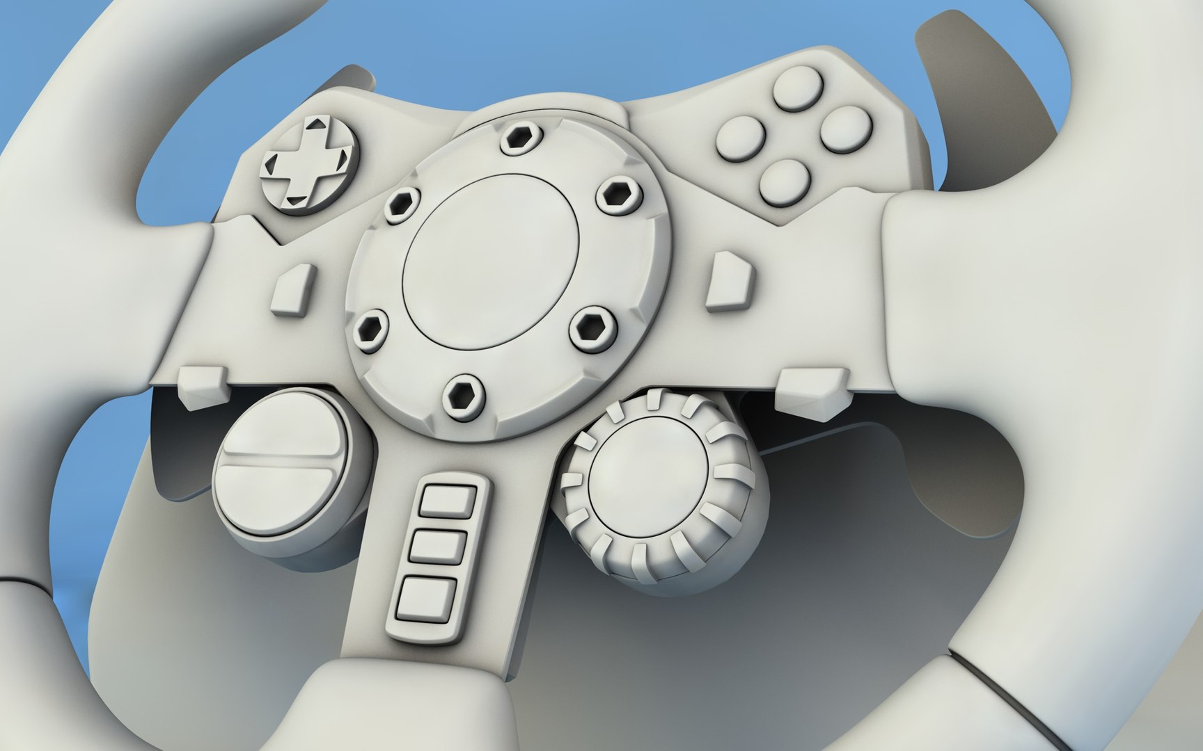 Logitech G29 Steering Wheel 3D TurboSquid 1218219